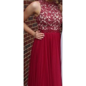 Red prom dress (size3)